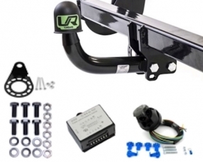 Land Rover DISCOVERY SPORT Fixed swan neck Towbar incl. 7 pin Universal Multiplex Wiring kit