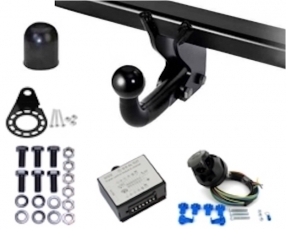 Mitsubishi ASX Swan neck towbar incl. 7 pin universal multiplex wiring kit