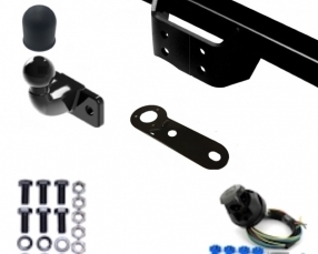 Volkswagen TRANSPORTER T4 - Plateau Flange ball Towbar incl. 7 pin universal wiring kit