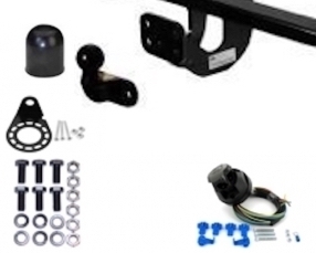 Toyota LAND CRUISER J90 / J95 Fixed flange ball Towbar incl. 7 pin universal wiring kit