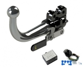 BMW X4 Horizontal detachable Towbar incl. 7 pin universal wiring kit