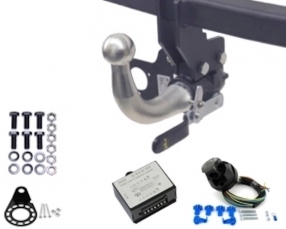 Volkswagen CADDY / CADDY MAXI 4X4 Horizontal detachable Towbar incl. 7 pin universal wiring kit