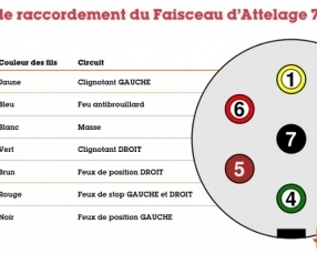 faisceau attelage rotule standard Peugeot 309