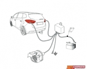 attache remorque standard Peugeot PARTNER 2 - Court 4m38