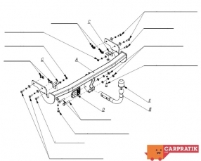 Attelage, attache-remorque pour CITROEN C3 PICASSO de 2009 à aujourd'hui 