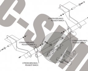 Crochet attelage rdso Citroën BERLINGO 1
