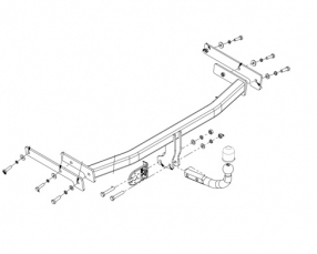 attelage attache remorque Mitsubishi PAJERO