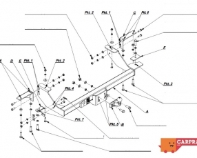 Citroën JUMPER flange ball tow bar